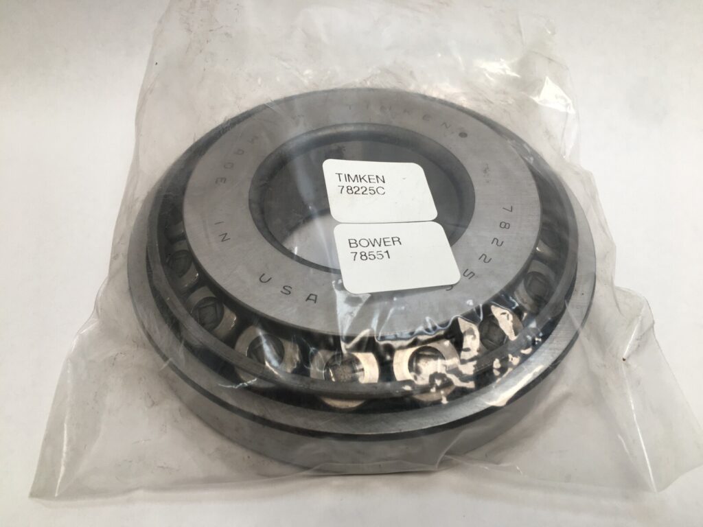Tapered Roller Bearing Set – 2.250 in Bore, 5.5130 in Cup Outer Diameter, 0.926 in Cup Width, 1.3085 in Cone Width, Class 2, Case-Hardened Alloy Steel.