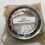 Angular contact bearing – 80 mm ID, 125 mm OD, 22 mm Width, Open, 15°, Light preload.