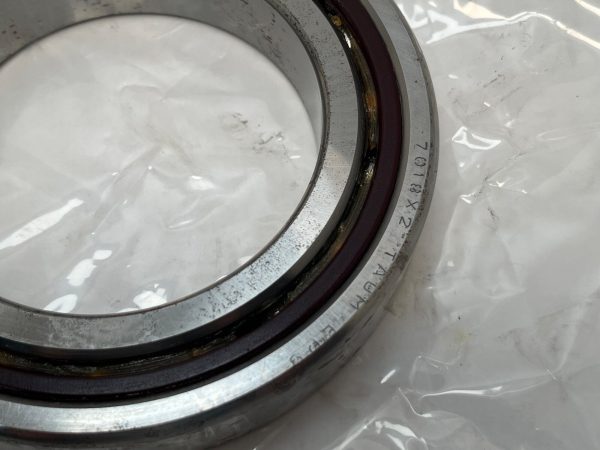 Angular Contact Ball Bearing – Straight Bore, 90 mm ID, 140 mm OD, 24 mm Width, Open, 15° Contact Angle, Medium Preload.