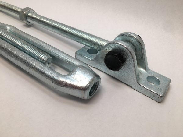 040A01202 M20 Swivel Connector & Tensioner 100mm Mounting C-C M20 Thread