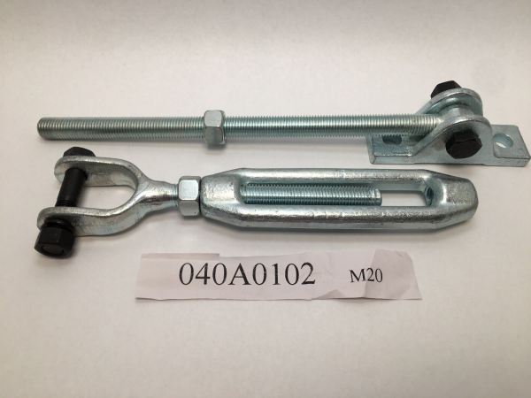 040A01202 M20 Swivel Connector & Tensioner 100mm Mounting C-C M20 Thread