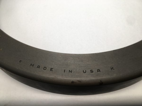 Single Cup – 19.6830 in Cup Outer Diameter, 2.2500 in Cup Width, class 2, Case-Carburized Steel.