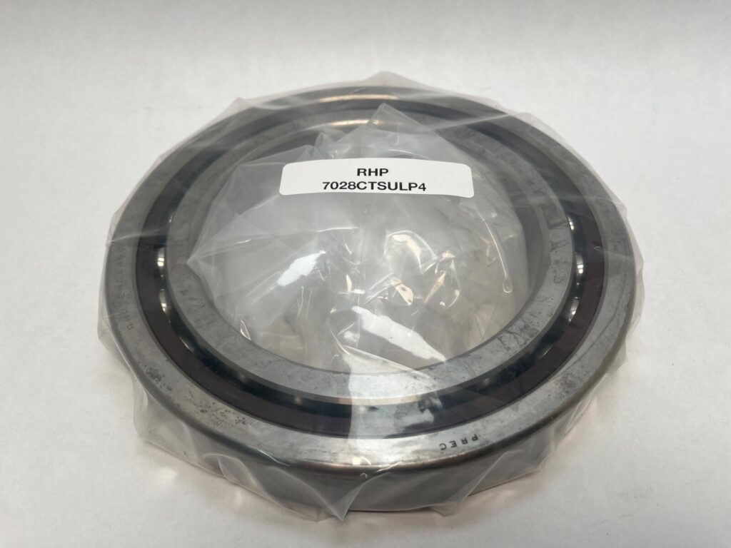 Angular contact bearings – 140 mm ID, 210 mm OD, 33 mm Width, Open, 15°, Light preload.