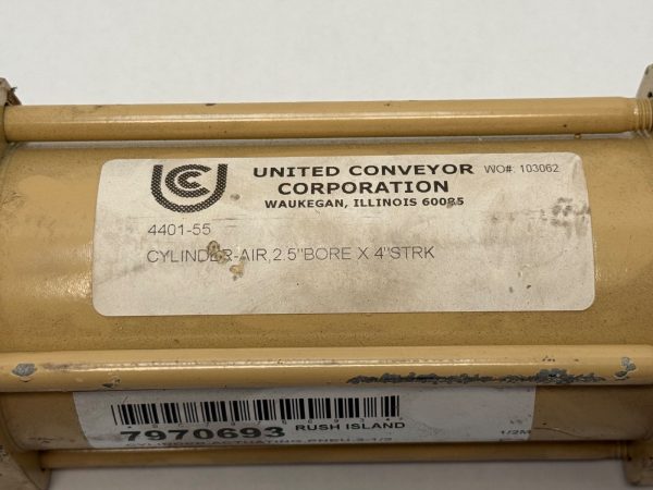 United-Conveyor 4401-55 Pneumatic Cylinder 2.5″ Bore 4″ Stroke