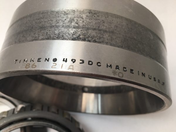 Timken 497-90293 Double Taper Bearing Cone & Cup 3-3/8″ ID 5-3/8″ OD 493DC USA