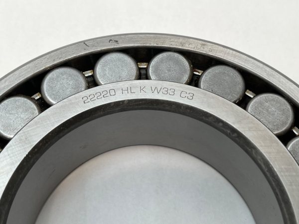 Spherical Roller Bearing – Tapered Bore, 100 mm ID, 180 mm OD, 46 mm Width, Open, C3 Internal Clearance.