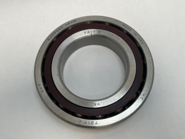 Angular Contact Ball Bearing – Straight Bore, 85 mm ID, 150 mm OD, 28 mm Width, Open, 15° Contact Angle.