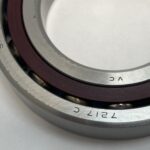 Angular Contact Ball Bearing – Straight Bore, 85 mm ID, 150 mm OD, 28 mm Width, Open, 15° Contact Angle.