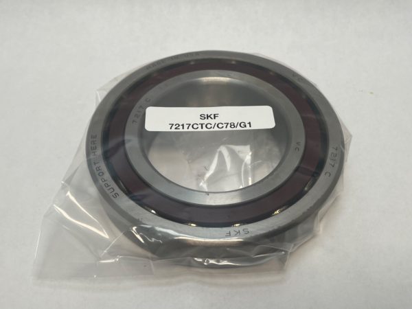 Angular Contact Ball Bearing – Straight Bore, 85 mm ID, 150 mm OD, 28 mm Width, Open, 15° Contact Angle.
