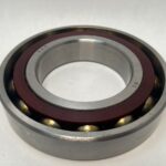Angular Contact Ball Bearing – Straight Bore, 100 mm ID, 180 mm OD, 34 mm Width, Open, 15° Contact Angle.