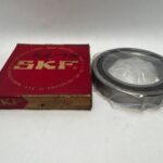 Angular Contact Ball Bearing – Straight Bore, 105 mm ID, 160 mm OD, 26 mm Width, Open, 15° Contact Angle.