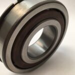 Angular Contact Ball Bearing – Straight Bore, 50 mm ID, 110 mm OD, 27 mm Width, Open.