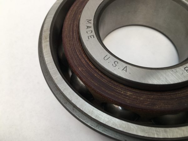 Angular Contact Ball Bearing – Straight Bore, 50 mm ID, 110 mm OD, 27 mm Width, Open.