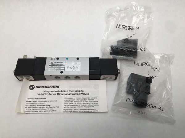 NORGREN V60P511AA218JB Solenoid Valve V60-P511A-A218JB 120VAC 54934-01