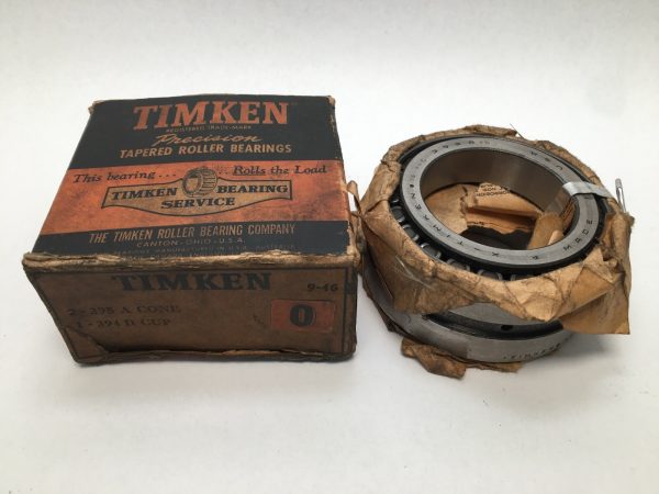 Taper Roller Cone Assembly – 2.6250 in Bore, 4.3307 in Cup Outer Diameter, 0.8660 in Cone Width, class 2, Case-Carburized Steel.