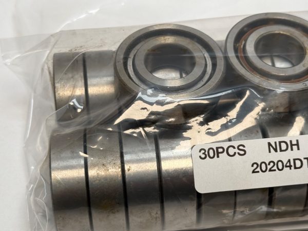 Angular Contact Ball Bearing – Straight Bore, 20 mm ID, 47 mm OD, 14 mm Width, Open.