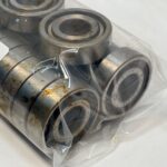 Angular Contact Ball Bearing – Straight Bore, 20 mm ID, 47 mm OD, 14 mm Width, Open.