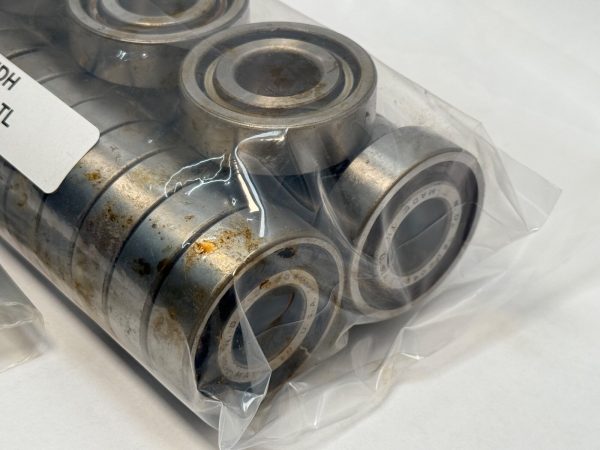 Angular Contact Ball Bearing – Straight Bore, 20 mm ID, 47 mm OD, 14 mm Width, Open.