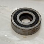 Angular Contact Ball Bearing – Straight Bore, 20 mm ID, 47 mm OD, 14 mm Width, Open.