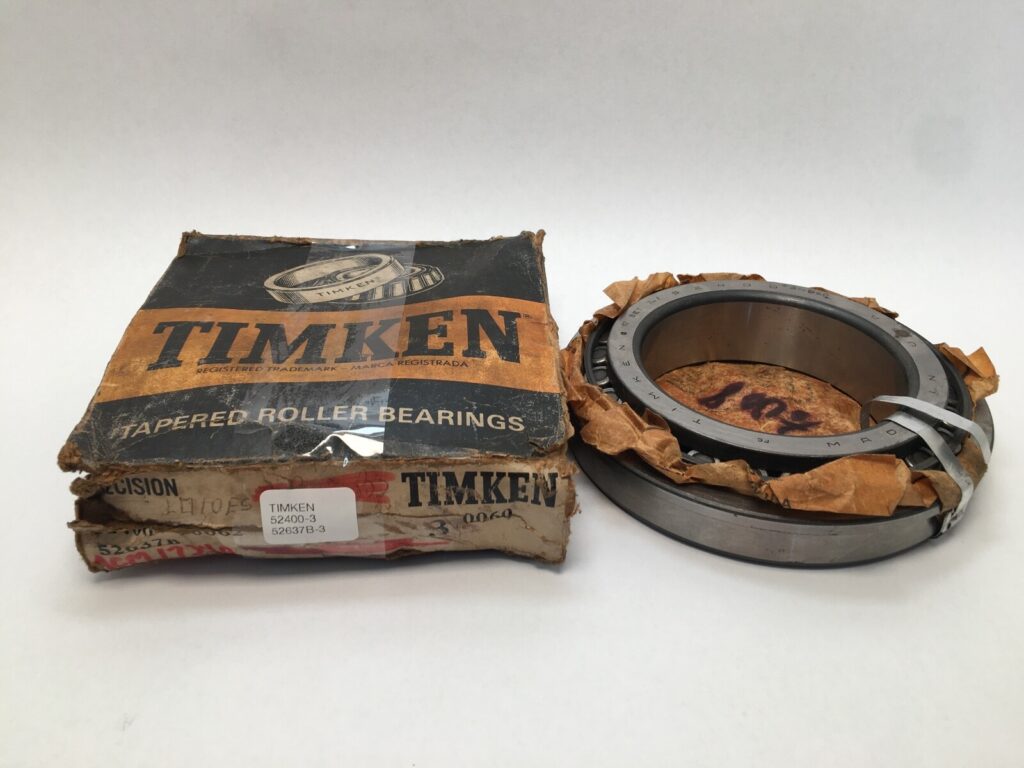 Timken 52400-3/52637B-3 Flange Taper Roller Bearing Cone&Cup 4″ ID 6-3/8″ OD USA