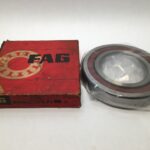 Angular Contact Ball Bearing – 100 mm ID, 180 mm OD, 34 mm Width, Open, 15° Contact Angle, Light Preload.