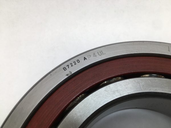 Angular Contact Ball Bearing – 100 mm ID, 180 mm OD, 34 mm Width, Open, 15° Contact Angle, Light Preload.