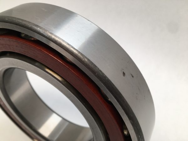 Angular Contact Ball Bearing – 100 mm ID, 180 mm OD, 34 mm Width, Open, 15° Contact Angle, Light Preload.