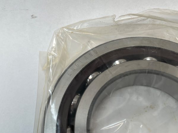 Angular Contact Ball Bearing – 100 mm ID, 180 mm OD, 34 mm Width, Open, 15° Contact Angle.