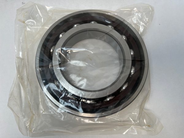 Angular Contact Ball Bearing – 100 mm ID, 180 mm OD, 34 mm Width, Open, 15° Contact Angle.