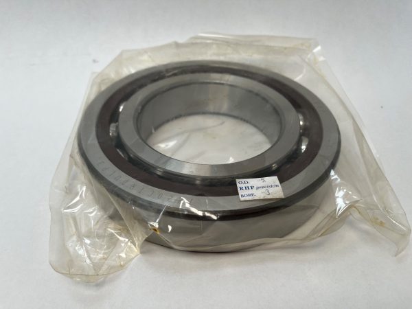 Angular Contact Ball Bearing – 100 mm ID, 180 mm OD, 34 mm Width, Open, 15° Contact Angle.