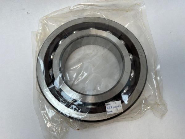 Angular Contact Ball Bearing – 100 mm ID, 180 mm OD, 34 mm Width, Open, 15° Contact Angle.