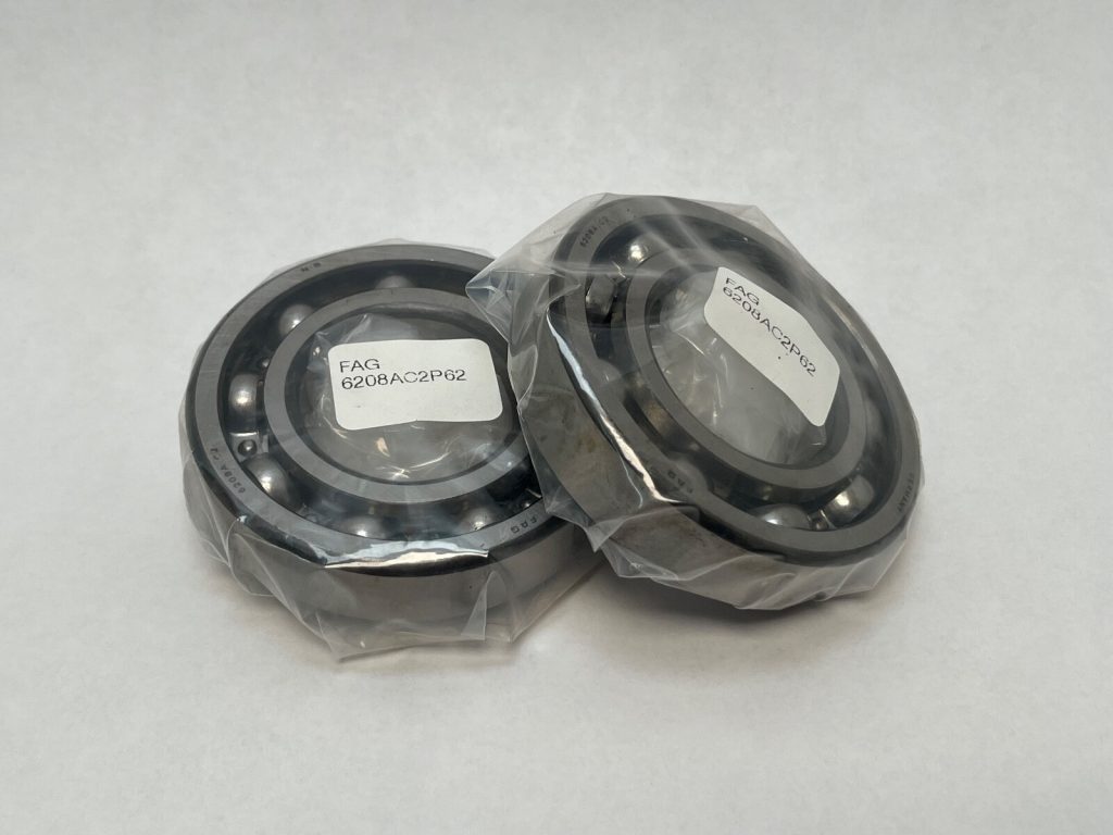 FAG 6208AC2P62 Ball Bearing 40x80x18 mm 6208-A-C2-P62 Germany 2 Pcs