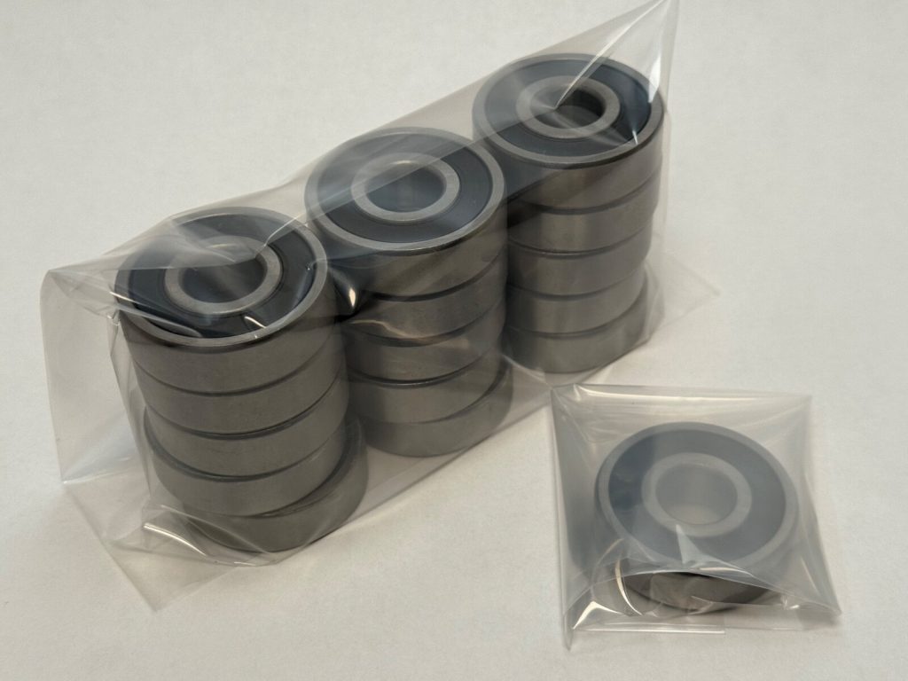 Deep Groove Ball Bearing - Straight Bore, 17 mm ID, 47 mm OD, 14 mm Width, Double Rubber Seal, Without Snap Ring 16 pcs