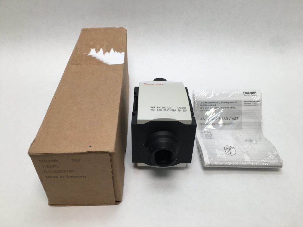 Rexroth-BOSCH R412007261 / R 412 007 261 Air Pneumatic Valve AS3-BAV Germany