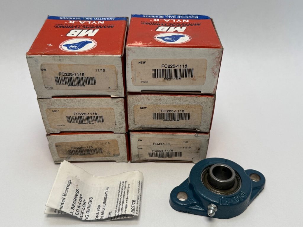 MB FC225-1116 Flange Mount Bearing FC2-25-11/16 FYT11/16TM 11/16" ID 6 Pcs