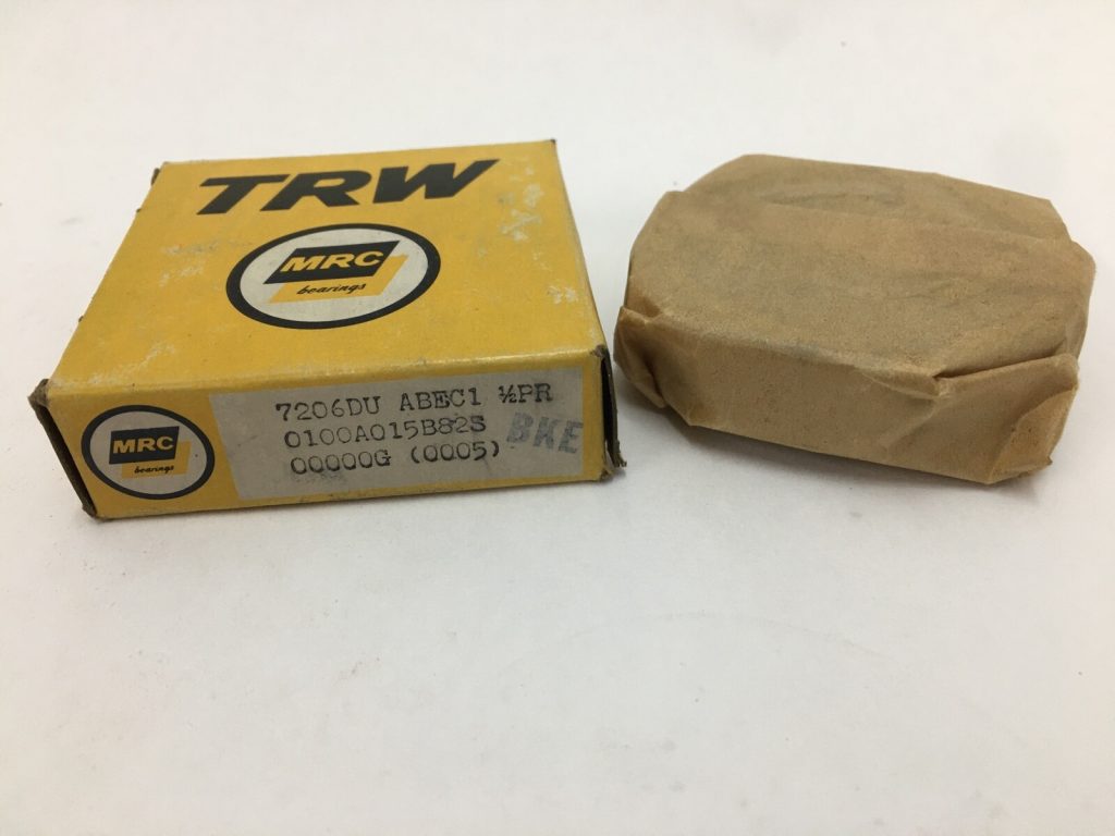 MRC 7206DU Angular Contact Ball Bearing (30mm ID, 62mm OD). Universal flush ground for duplex mounting in US pumps and compressors requiring high loads.