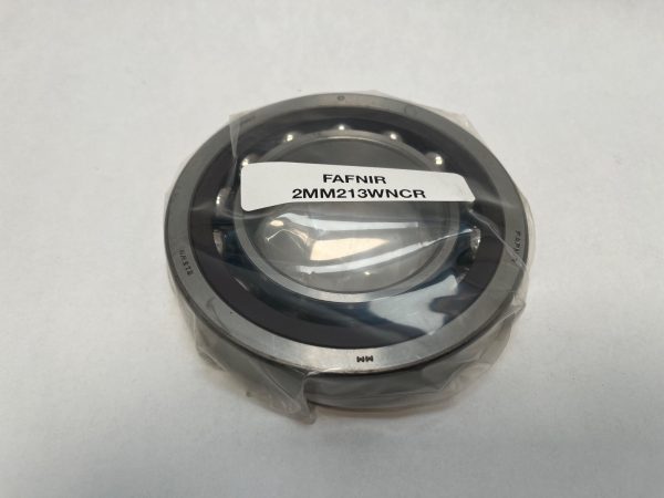 Fafnir 2MM213WNCR angular contact ball bearing, shrink-wrapped with label showing part number