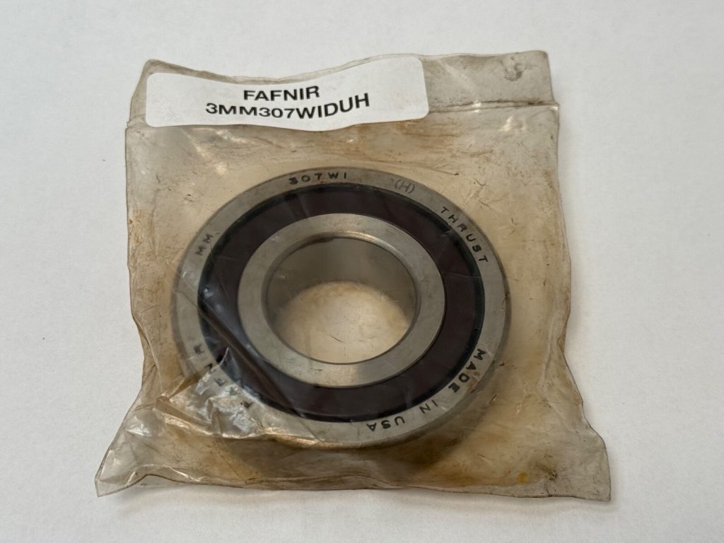 Fafnir 3MM307WI-DUH Super Precision Angular Contact Bearing Pair (35mm ID, 80mm OD). Heavy preload for rigid, high-accuracy US machine tool spindles.