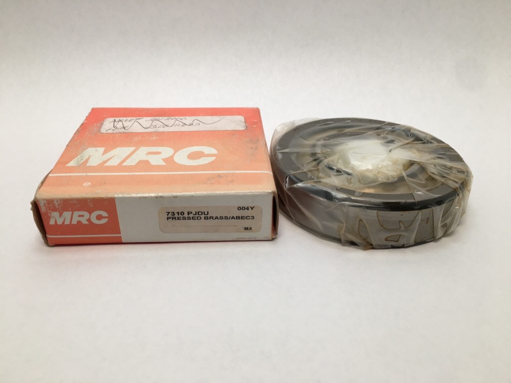 Angular Contact Ball Bearing - Straight Bore, 50 mm ID, 110 mm OD, 27 mm Width, Open, 40° Contact Angle, Universal Preload.