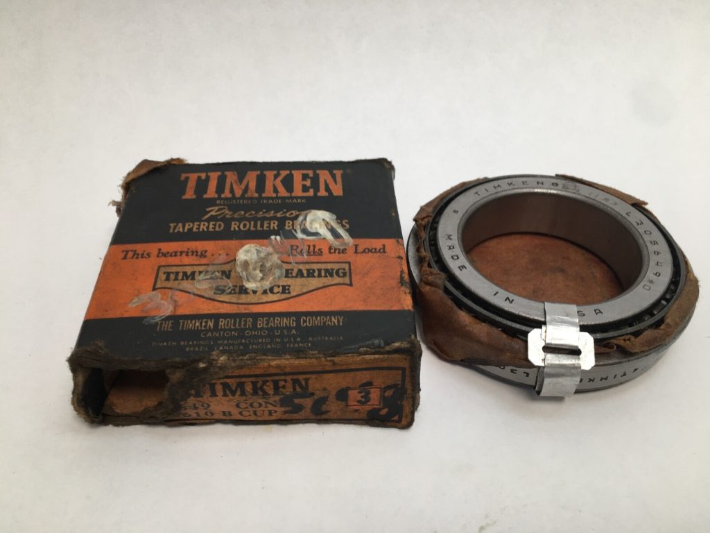 Tapered Roller Bearing - 2.0000 in Bore, 3.1875 in Cup Outer Diameter, 0.5625 in Cup Width, 3.3125 in Flange Outer Diameter, 0.7190 in Cone Width, class 0, Case-Hardened Steel.