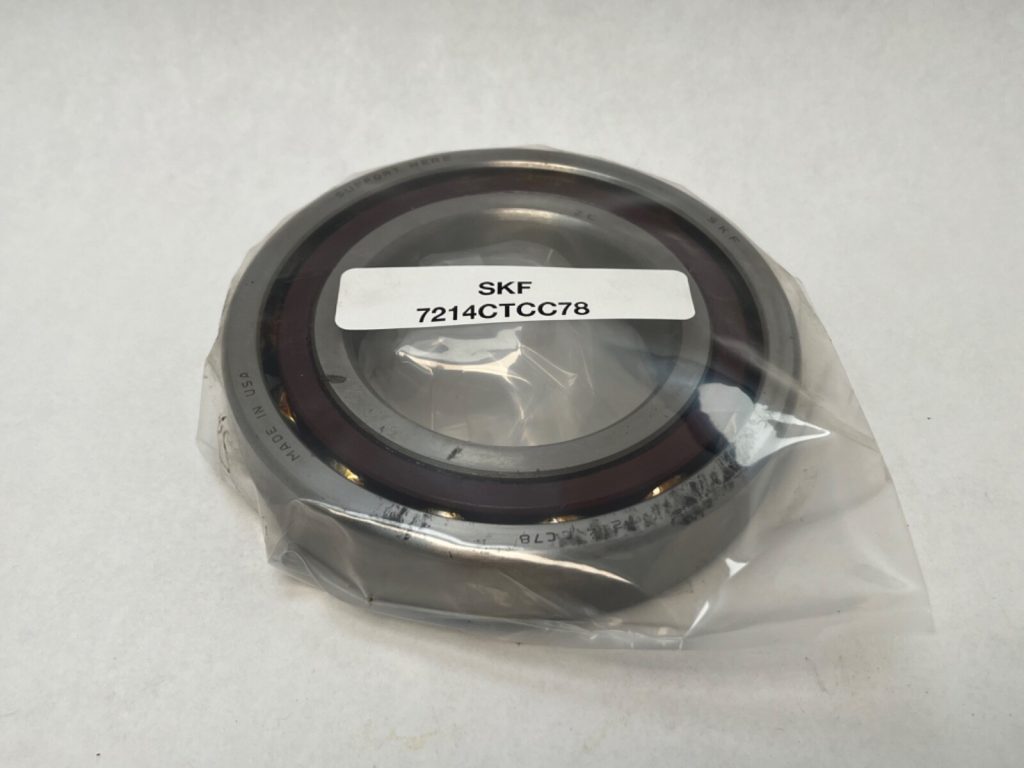 Angular Contact Ball Bearing - Straight Bore, 70 mm ID, 125 mm OD, 24 mm Width, Open, 15° Contact Angle.