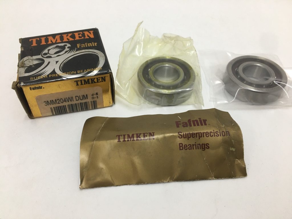 Angular Contact Ball Bearing - Straight Bore, 20 mm ID, 47 mm OD, 14 mm Width, Open, 25° Contact Angle, Medium Preload.