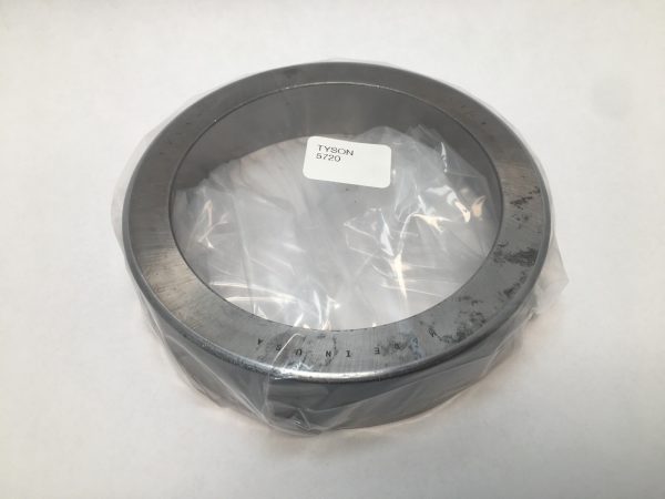 Tyson 5720 tapered roller bearing cup wrapped in plastic, labeled Made in USA