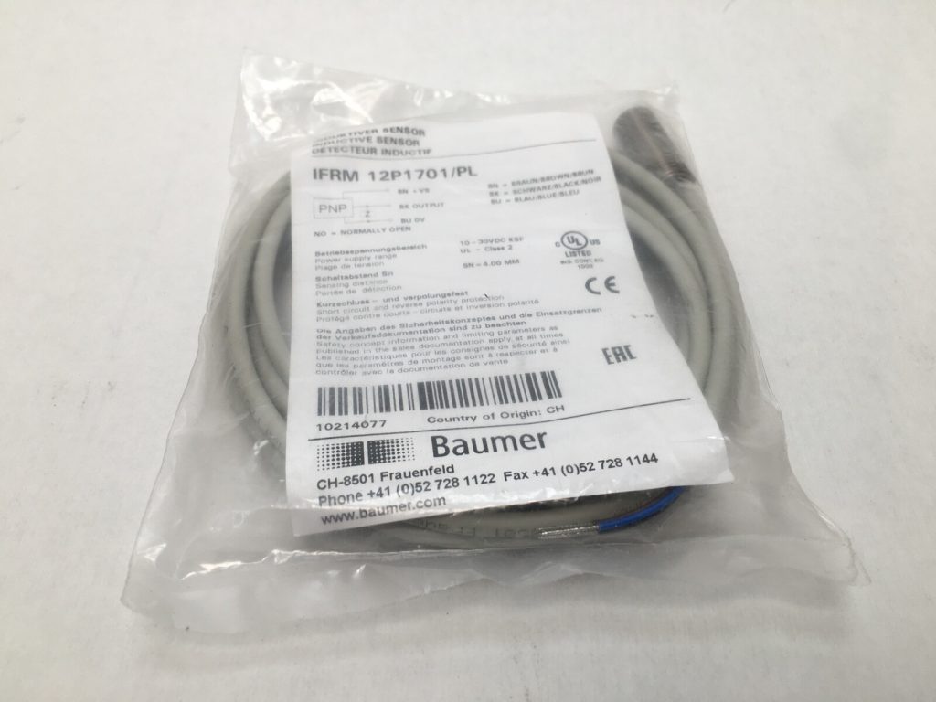 BAUMER-ELECTRIC IFRM-12P1701/PL / IFRM12P1701PL Cable Inductive Proximity Switch