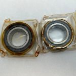 Angular Contact Bearing – 25 mm ID, 47 mm OD, 12 mm Width, Open, 15° contact angle, Medium preload.