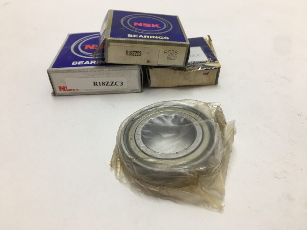 NSK R18ZZC3 Bearing Metal Seals 1-1/8 x 2-1/8 x 1/2" R18ZZ R18 ZZ C3 Japan 3 pcs
