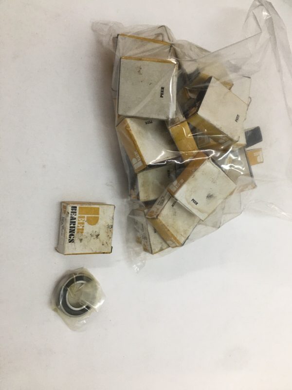 Bag of PEER 69042RS deep groove ball bearings in individual boxes, with one unit unpackaged