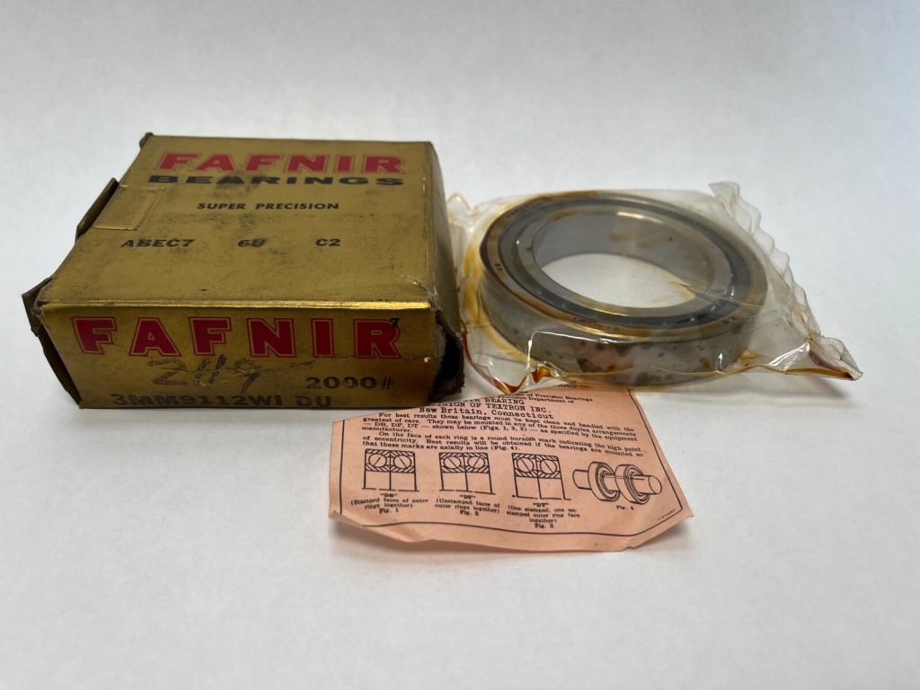 Angular Contact Ball Bearing - Straight Bore, 60mm ID, 95mm OD, 18mm Width, Open, Phenolic Cage, P4 Precision, 25° Contact.