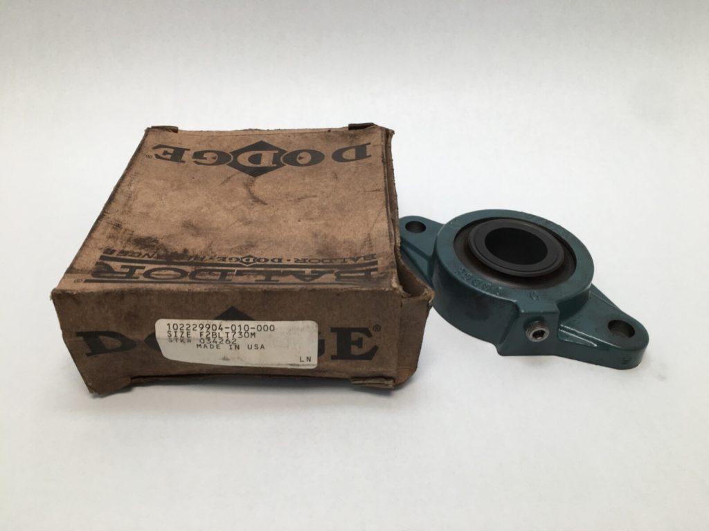 2-Bolt Flange Unit - 30 mm Bore, 2 bolt, Cast Iron, Light Duty, Non-Expanding.