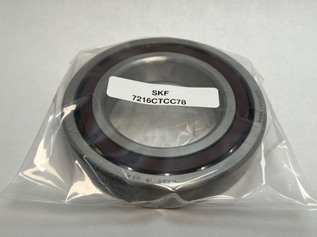 Spindle Angular Contact Ball Bearing - 80 mm ID, 140 mm OD, 26 mm Width, Open, 15°.